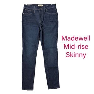 Madewell Women’s Skinny Jeans 9” Mid Rise Size 28 NWT